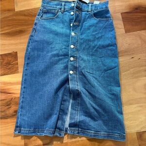 Banana Republic Blue Denim Skirt